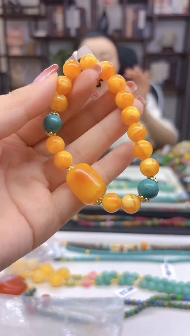 【闪购商品】蜜蜡手链未镶嵌DIY款S253