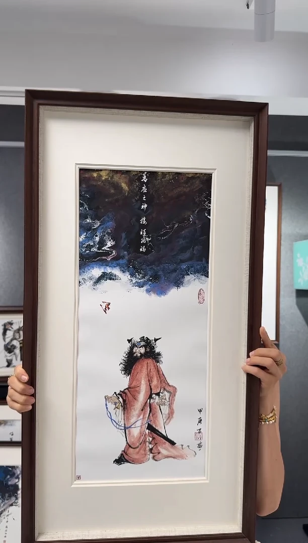 国画牛百川老师手绘孤品40x80