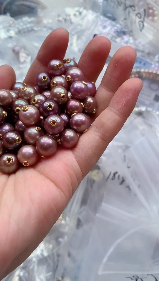 淡水珍珠银S925镶嵌吊坠(不含链)多样性发其一，非无暇