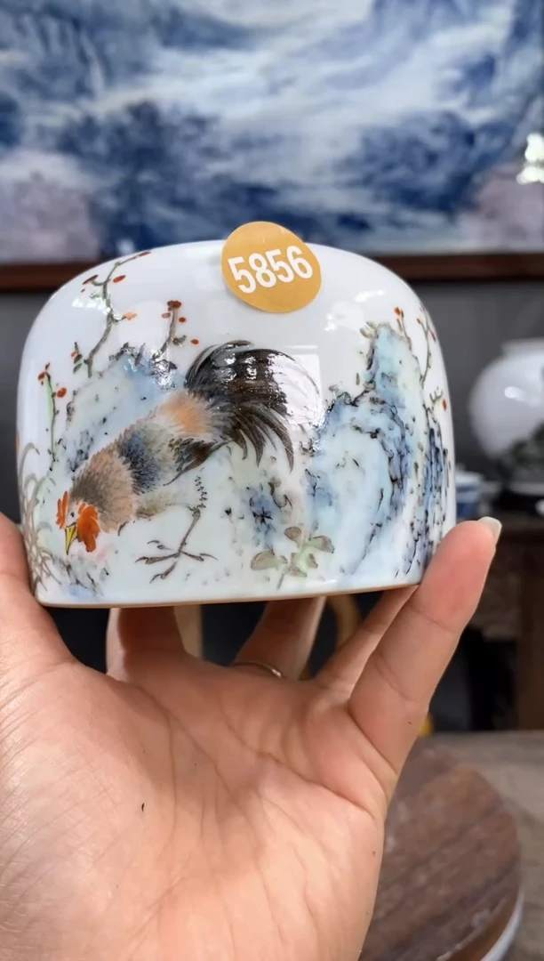 吴义松陶瓷联盟手绘陶瓷编码：5856