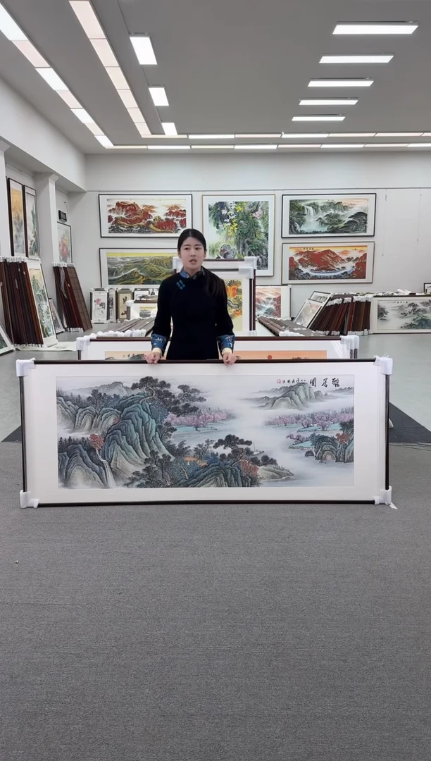 国画手绘 219*88 雅居图