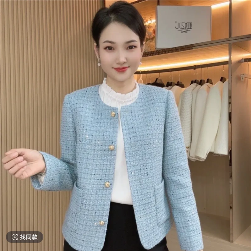 短款上衣2025新品中年女装贵气洋气质外套小香风名媛显瘦春季开衫