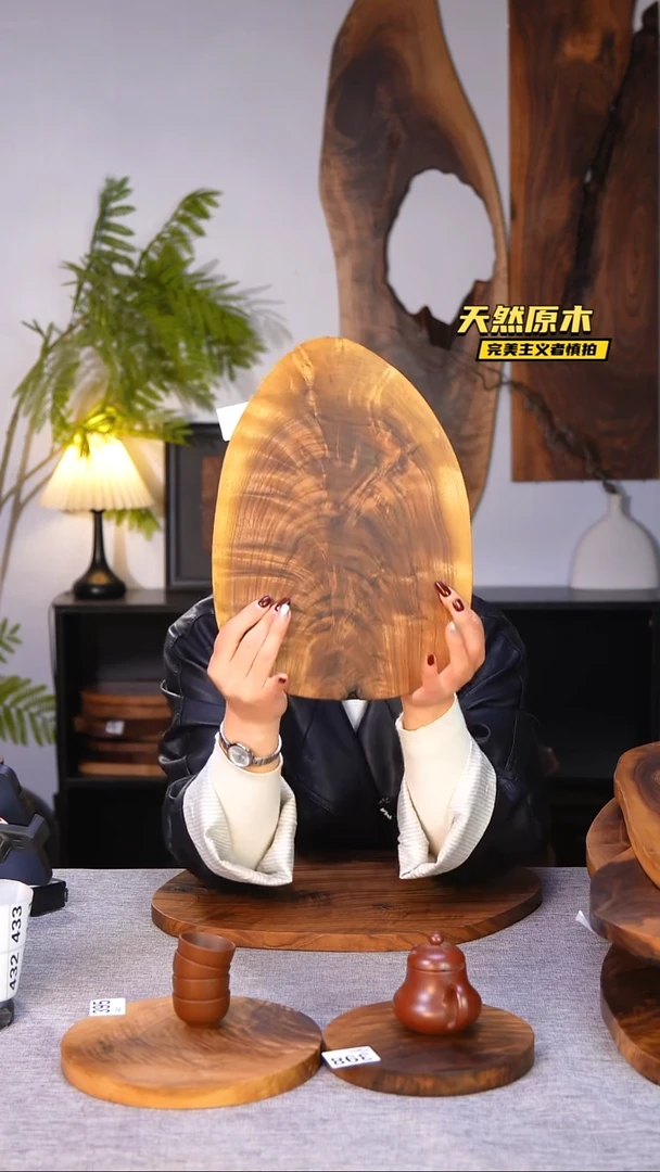 木北美黑胡桃原木.干裂疤结不属于商品质量问题完美主义者慎拍
