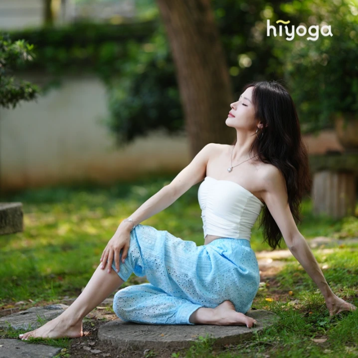 【直播享】花染空气裤·夏季垂坠感薄款瑜伽普拉提倒立运动大码女裤