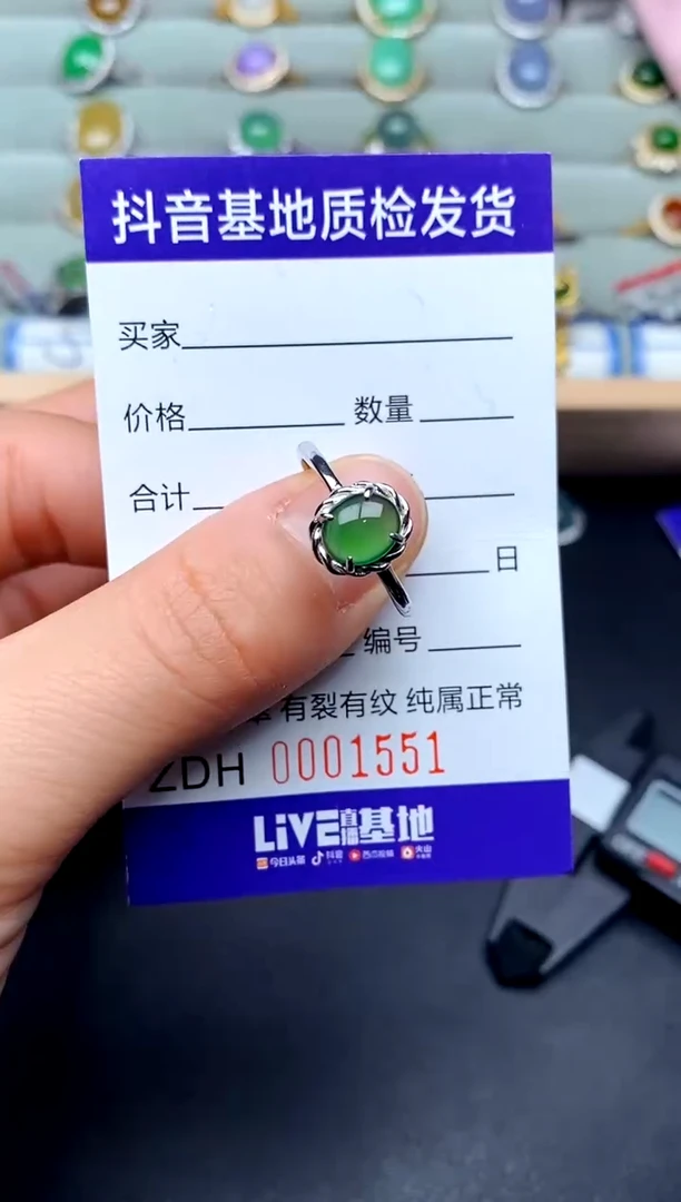 【闪购商品】翡翠戒指银S925镶嵌....................
