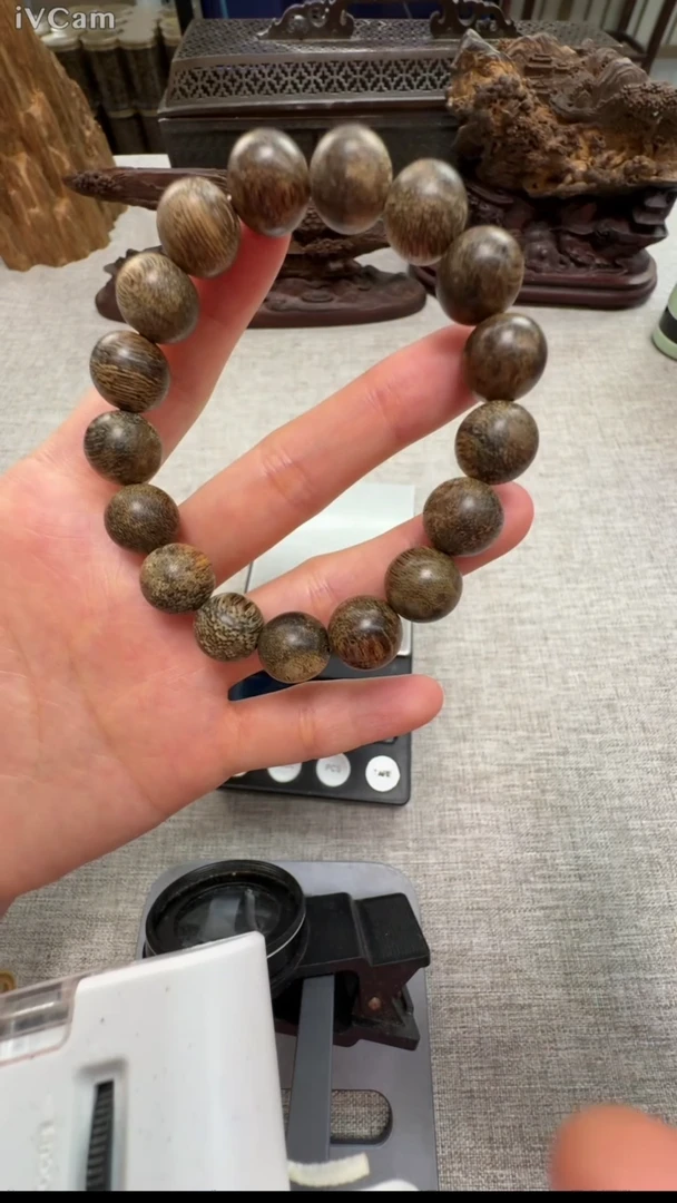 【闪购商品】缅甸密支那九分沉黑棋12mm