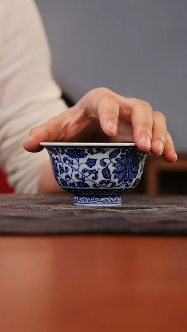 青****林镹曰柴窑手工手绘青花