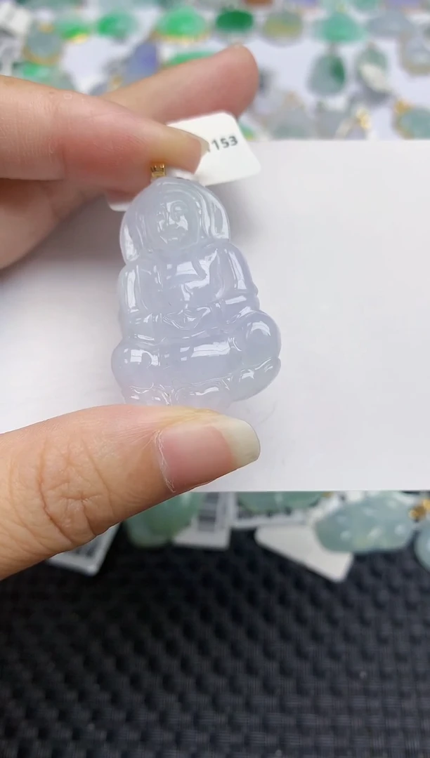 翡翠18K金镶嵌颈饰天然翡翠A货