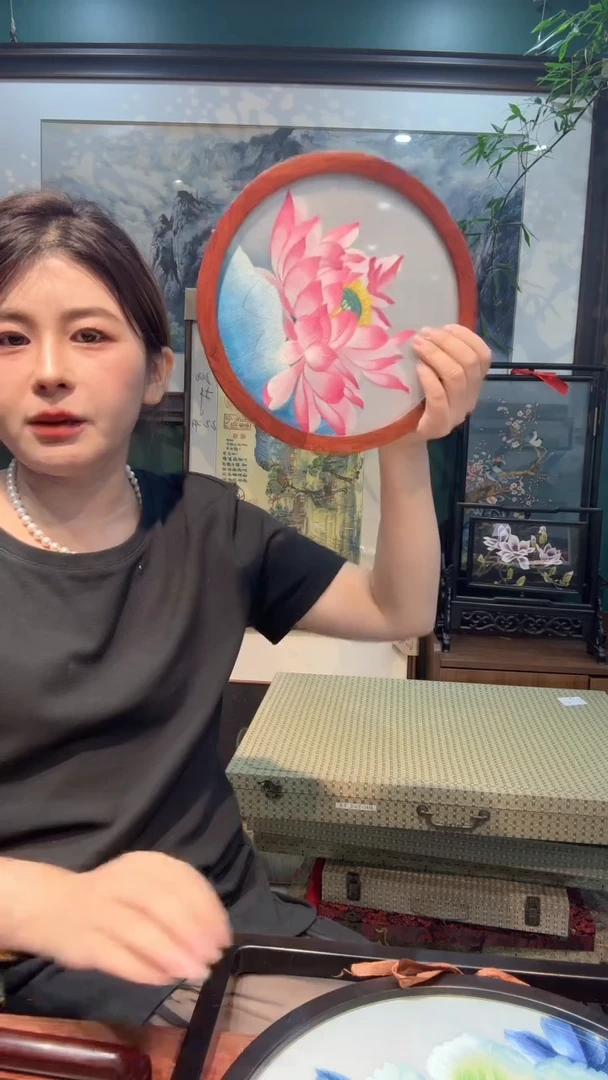 刺绣非遗苏绣手工刺绣红木