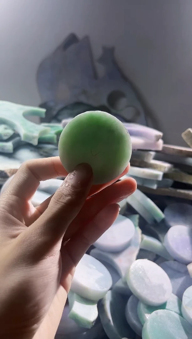 翡翠裸石缅甸翡翠A货陈158