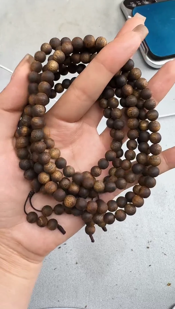 沉香手串0722紫棋圆珠多圈多样性发一