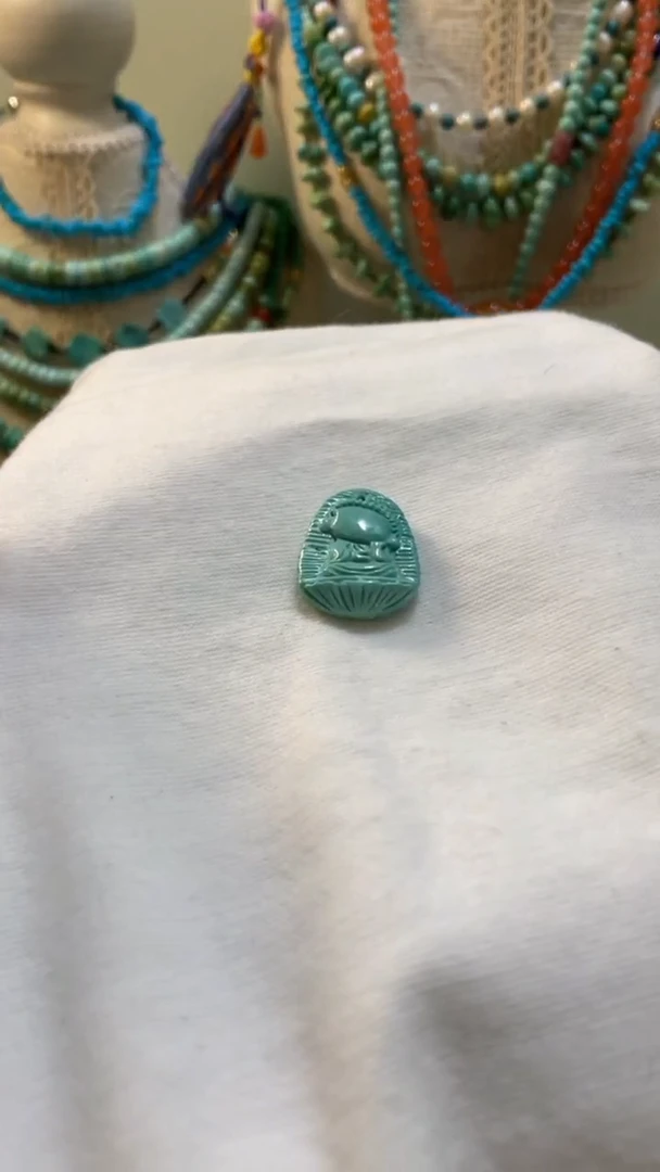 未镶嵌绿松石珠宝奇石16*12.8mm无相佛