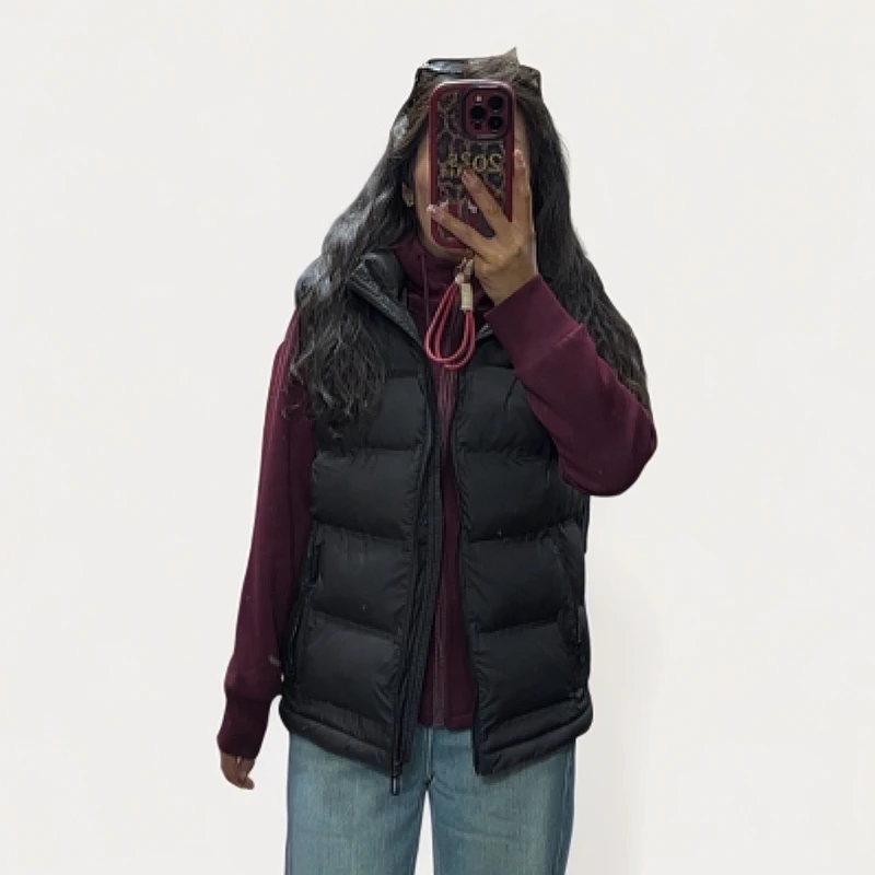 男女同款休闲马夹帽子可以取