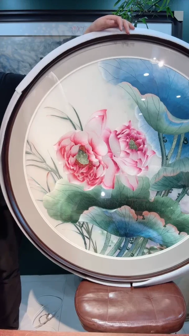 横款非遗苏绣手工刺绣装饰画