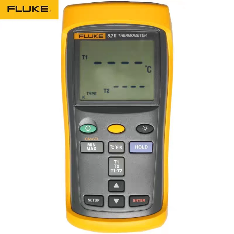 福禄克FLUKE52-2手持接触式测温计数字测温仪