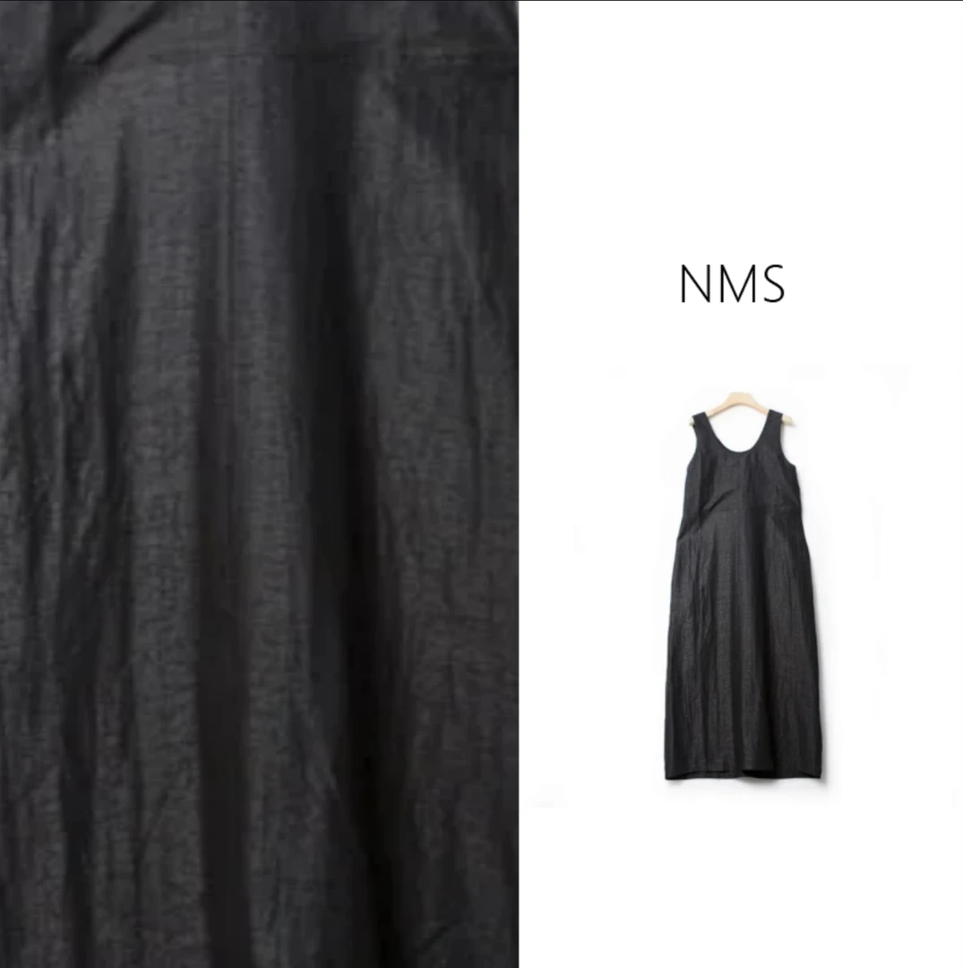 【NMS 诗绣香云纱】时尚百搭宽松吊带连衣裙