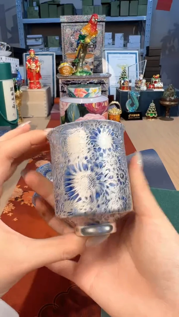 【闪购商品】杯177鎏银向日葵直筒主人杯