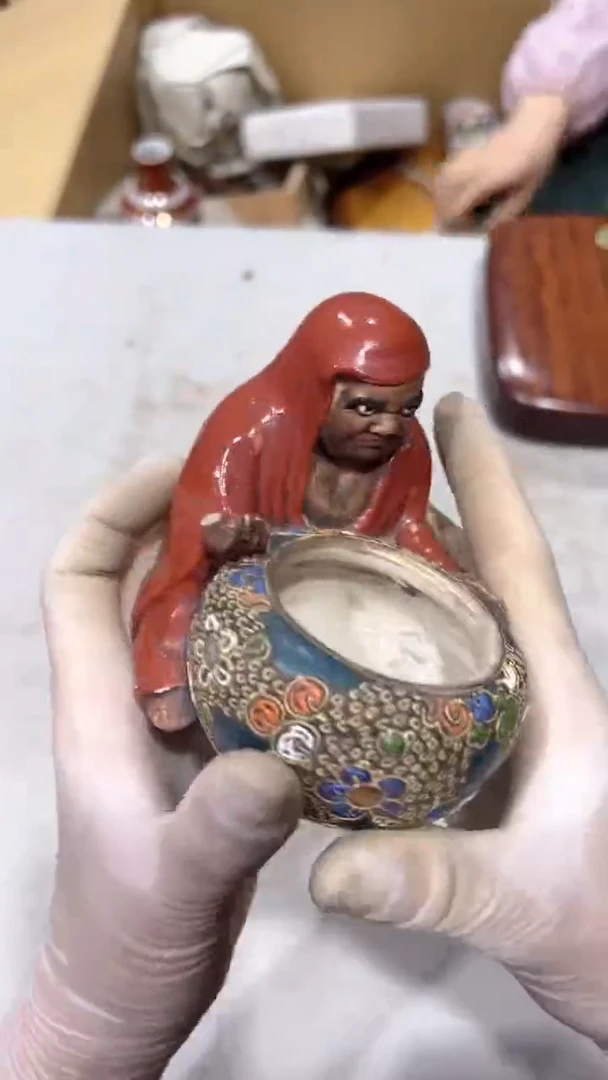 ?****?茶道相关道具瓷制摆件