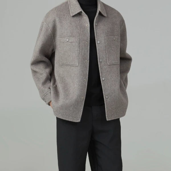 C·D 24秋冬季 100% 双面绵羊毛大衣- 衬衣款（SG11#）