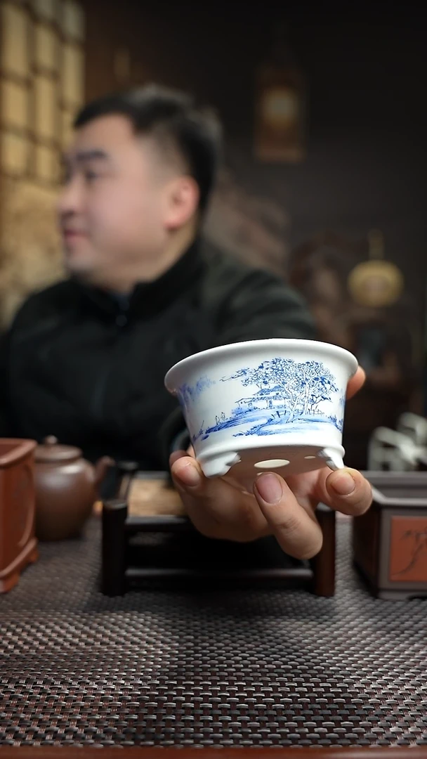 紫砂花盆長木軒精品紫砂