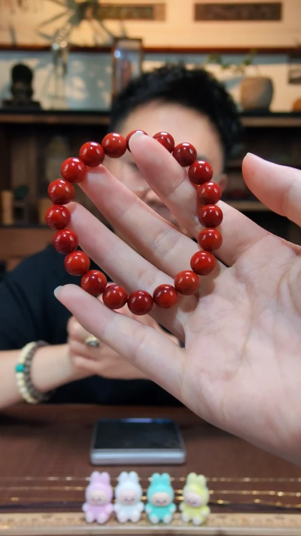 南红玛瑙手串未镶嵌南红圆珠手串ZD9.5*