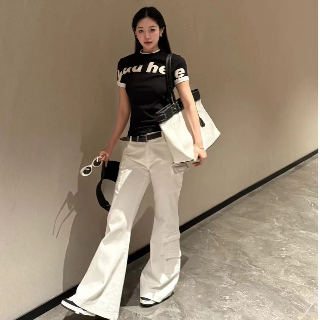 宠儿【2025春款3色撞色字母时尚百搭体恤】