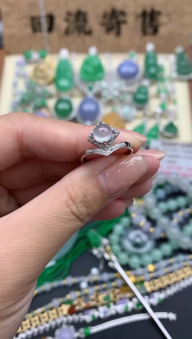 【闪购商品】翡翠戒指18K金镶嵌353-中国好珍宝