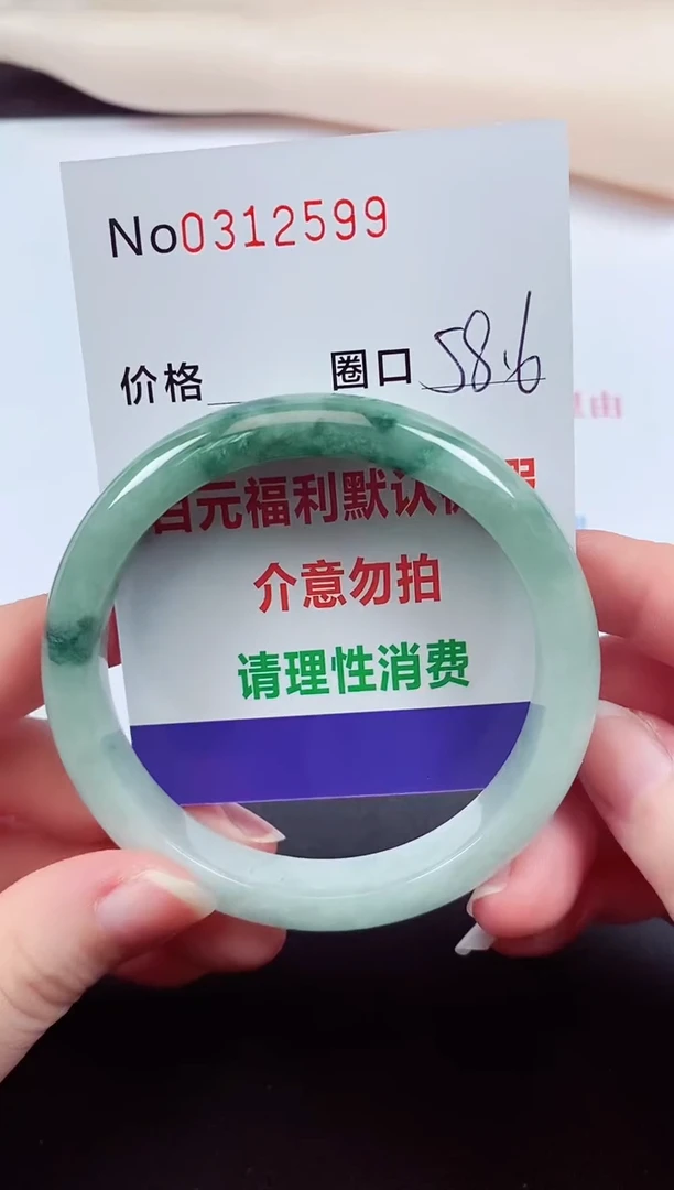 翡翠手镯未镶嵌 0312599