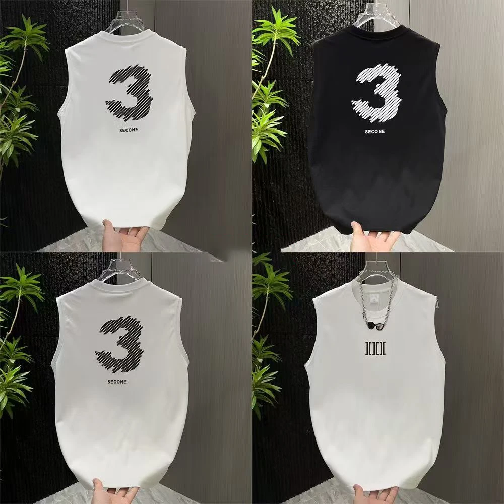 无袖T恤运动纯棉夏季透气宽松时尚-- 大3