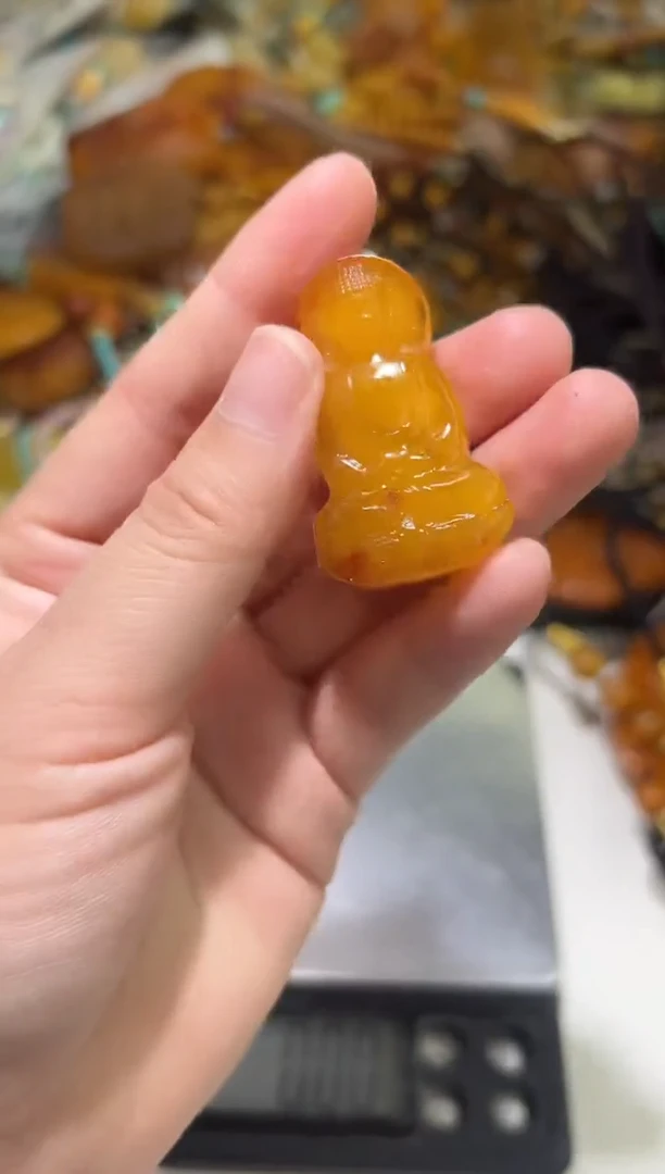 裸石琥珀未镶嵌琥珀蜜蜡吊坠