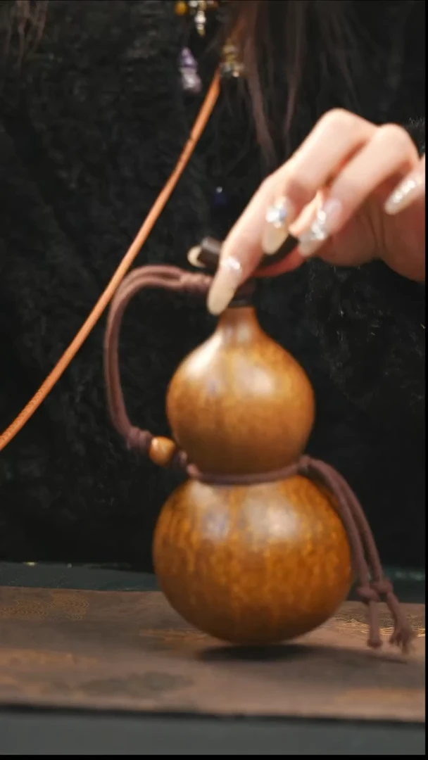 【闪购商品】XK270大漆酒葫芦不包手串及旋转底座