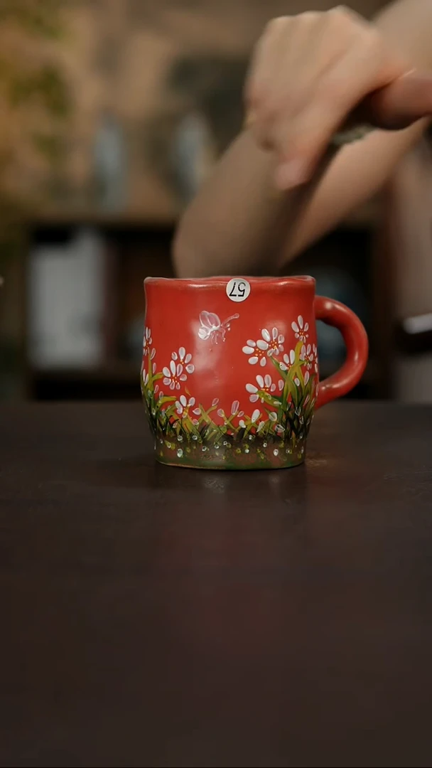 杯景德镇陶瓷杯碗柴烧多人