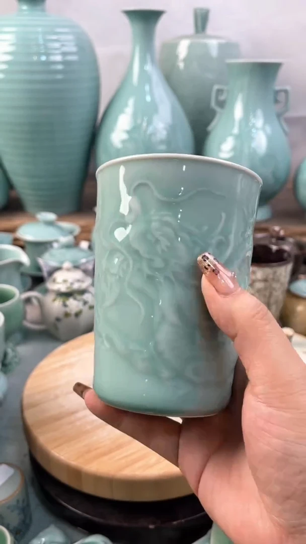 【闪购商品】龙纹 特价福利 微瑕 慧仙青瓷