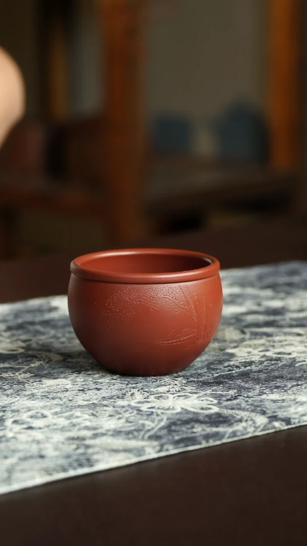 茶杯紫砂103号宜兴紫砂原矿作品