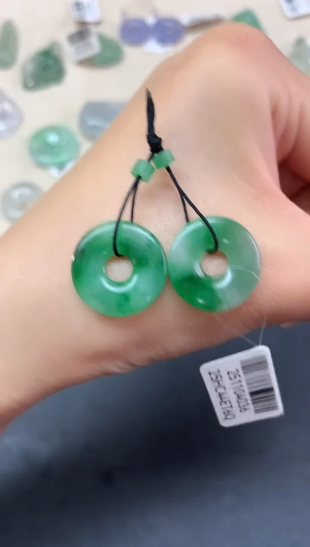 未镶嵌定制翡翠翡翠毛货一对|980