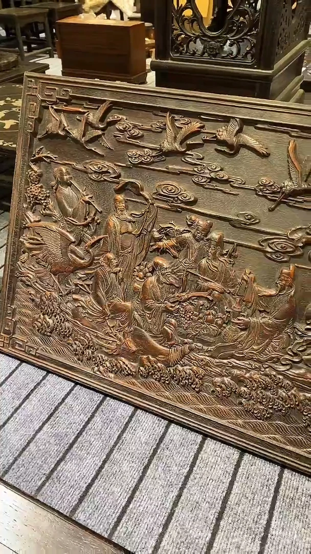 木紫檀雕刻一物一拍