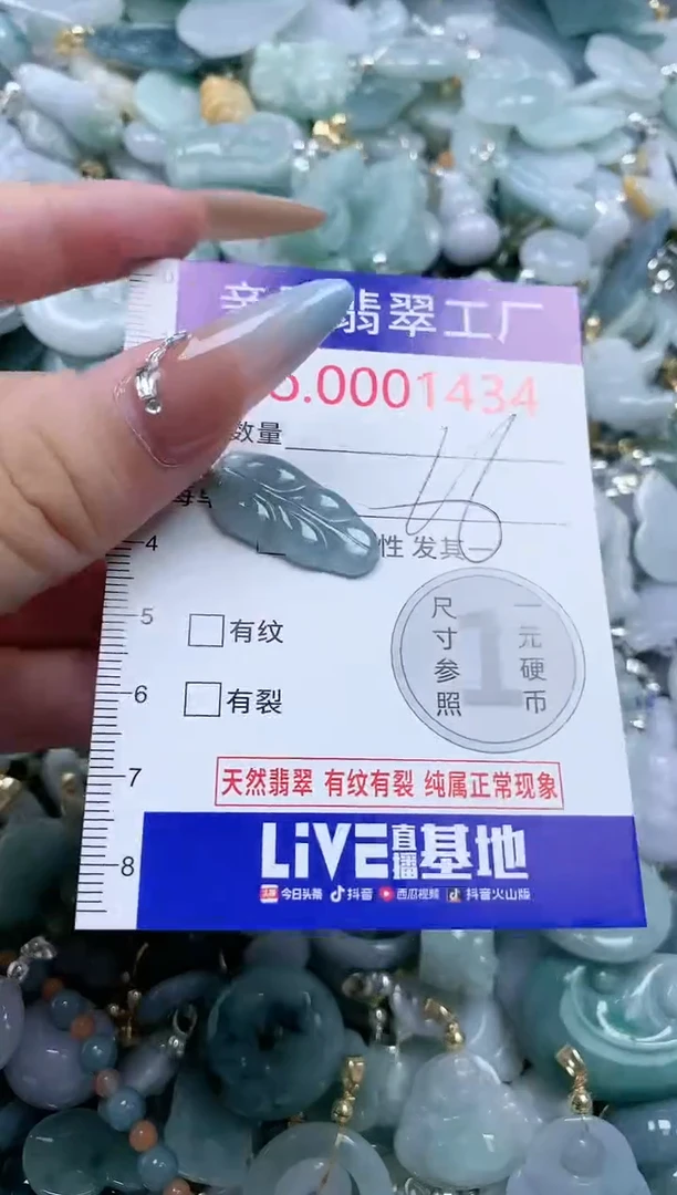 翡翠未镶嵌吊坠(不含链)1434