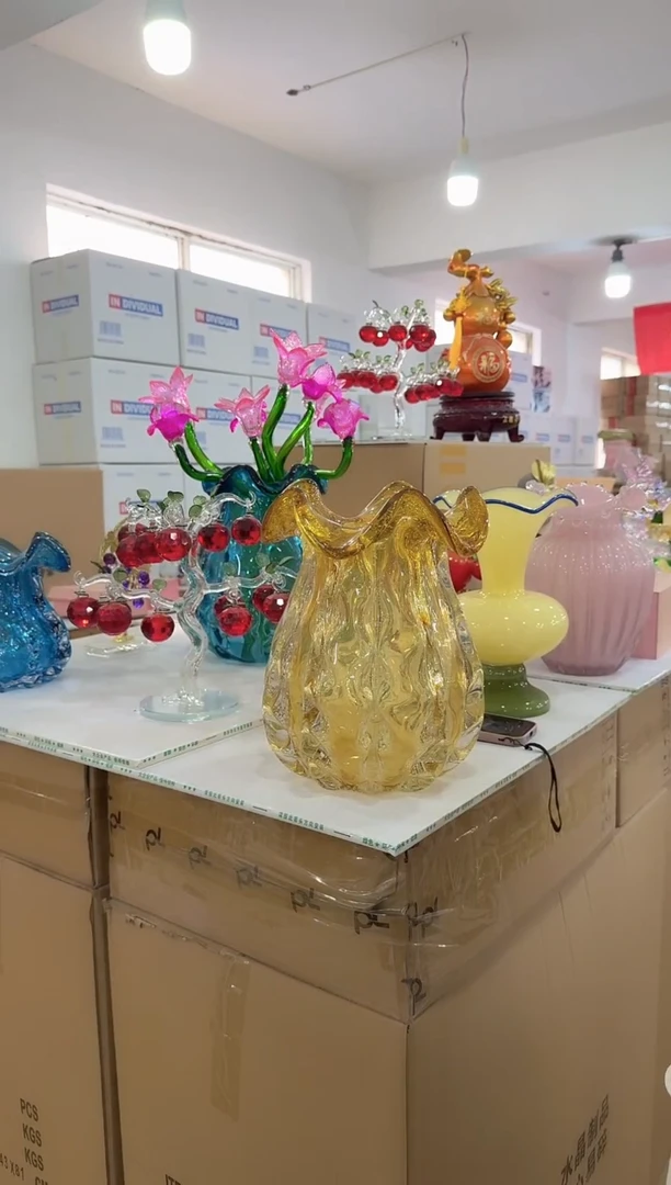 【闪购商品】无铅玻璃洛芙花器-n-早1