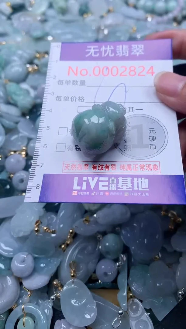 翡翠未镶嵌吊坠(不含链)2824