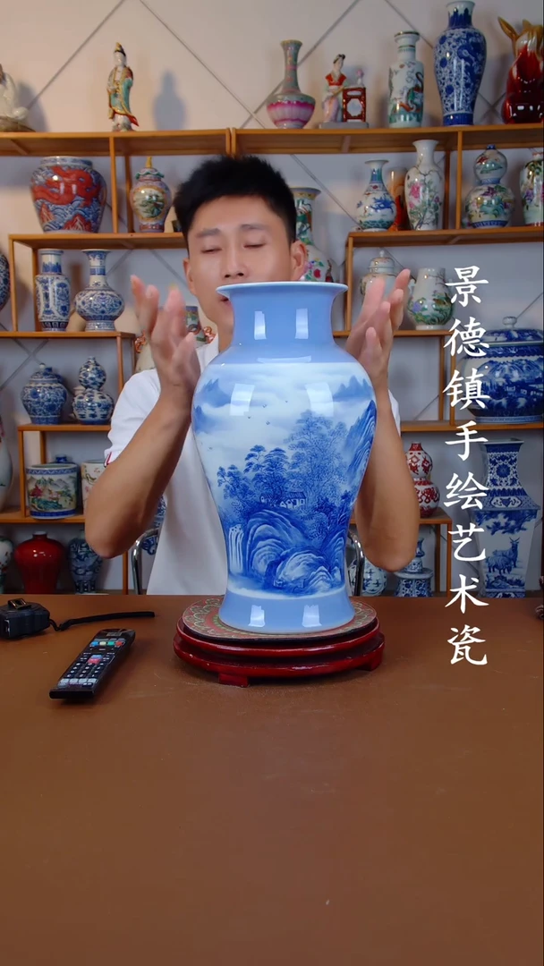现代景德镇手工手绘陶瓷摆件55