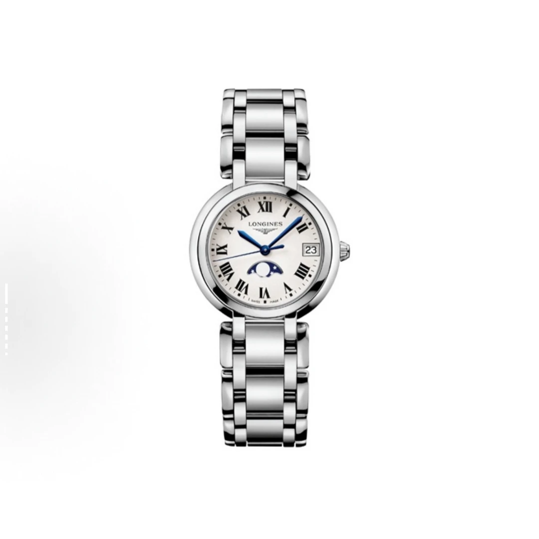 99新 Longines/浪琴 心月系列/罗马月相石英/30.5MM/公价12800