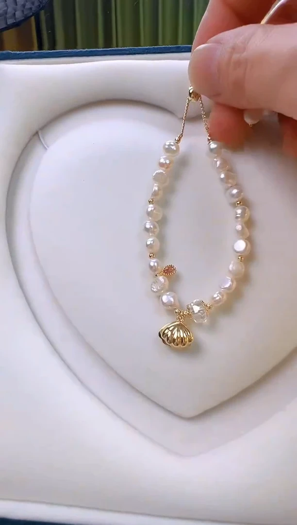 淡水珍珠手链合金手链珍珠