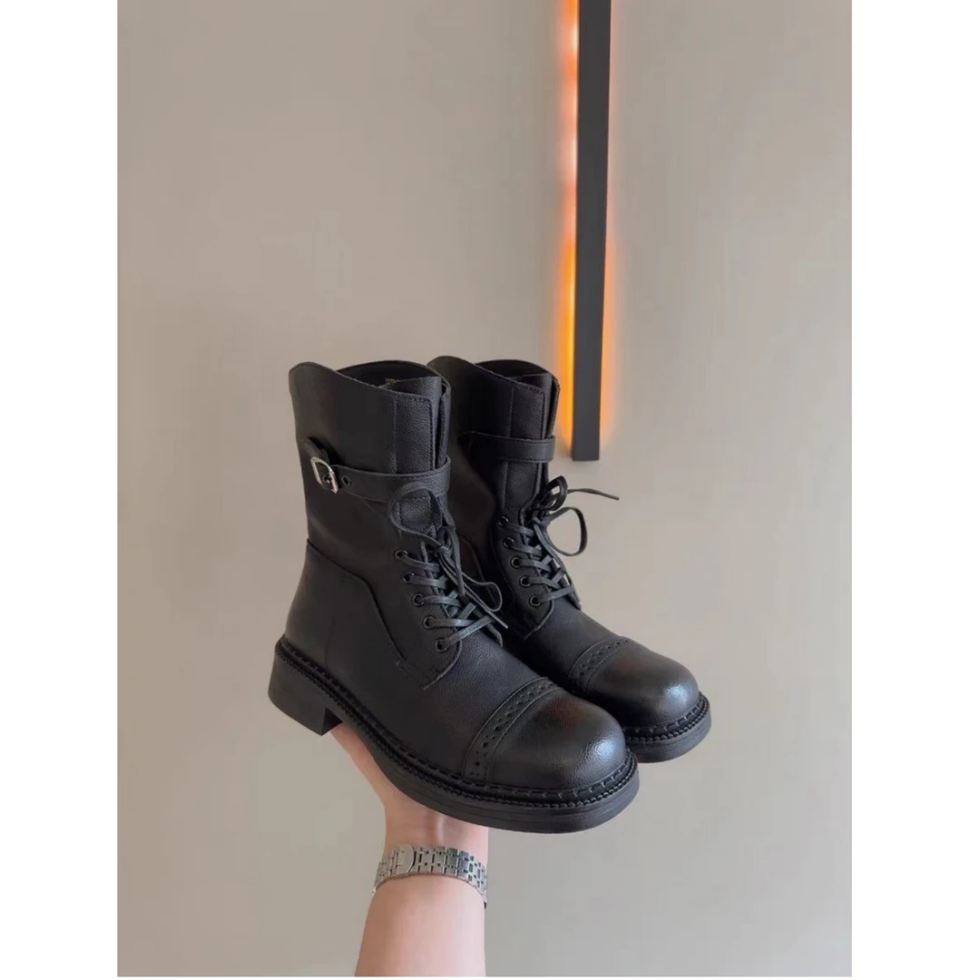 （柚子同款）HZ冬季磨毛时尚马丁靴5022