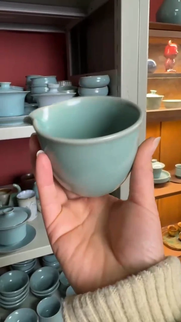 【闪购商品】杯29汝瓷·纯手工青玉釉公道杯
