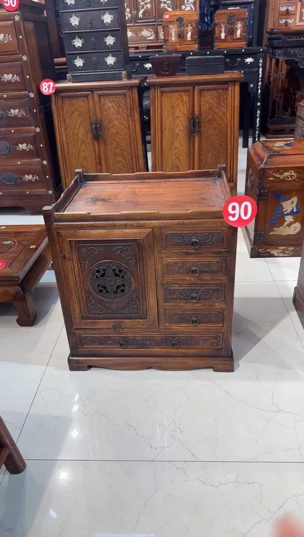 【闪购商品】木木艺缅花雕刻多宝柜1280.888888