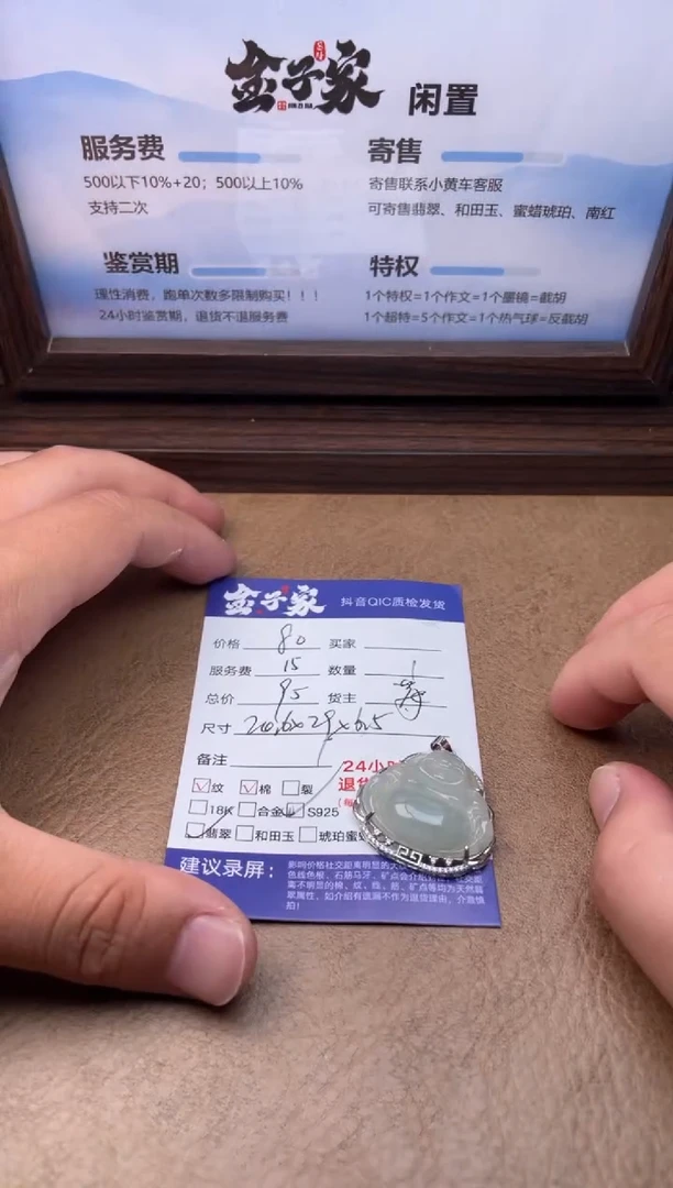 翡翠银S925镶嵌颈饰526150410