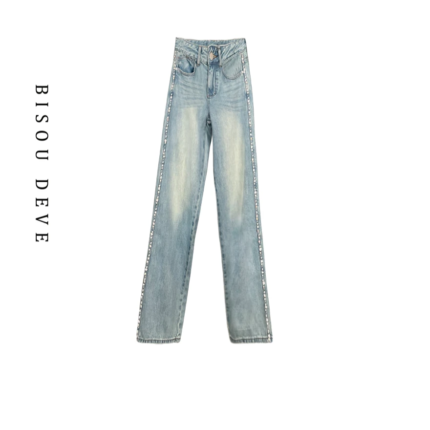 【直播专属】月光砂牛仔直筒裤MA01108700