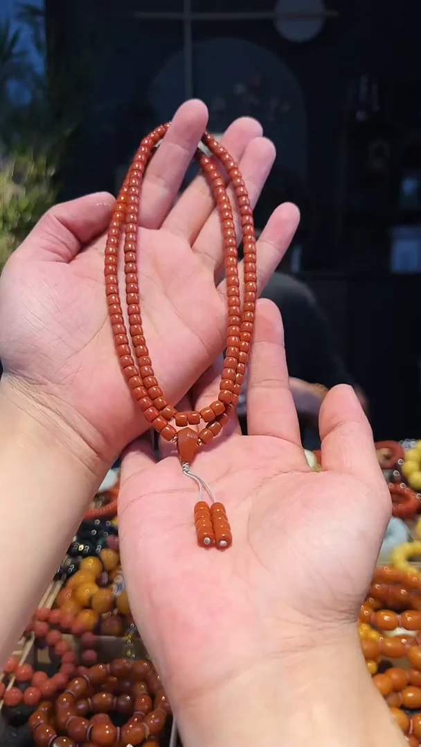 【闪购商品】南红玛瑙手串未镶嵌6+108多圈