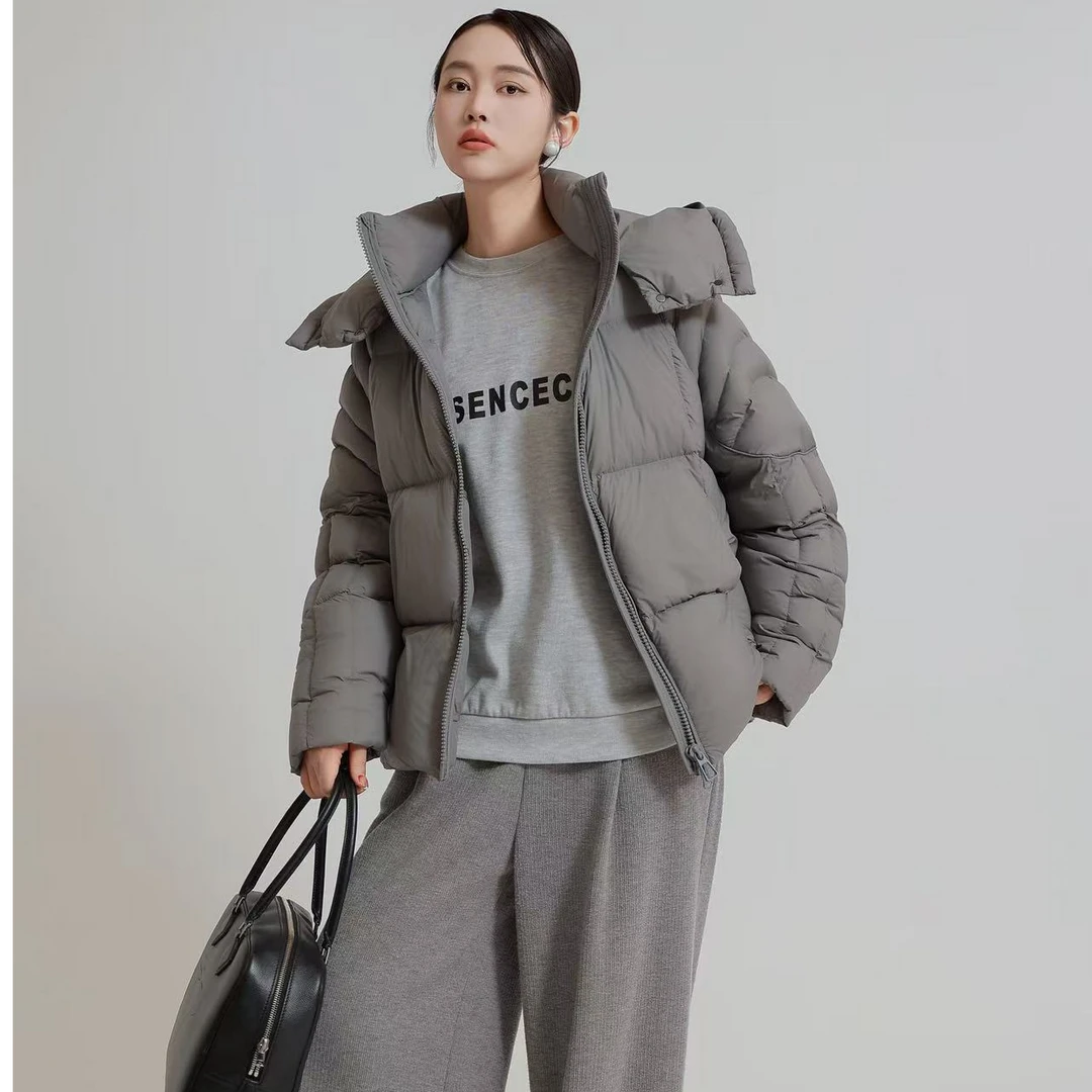 8813羽绒服深灰色(M衣长75左右）