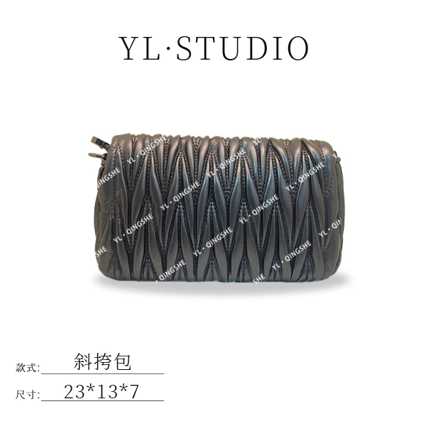 【依琳定制】女士潮流时尚经典气质手拎单肩包ZT-D7062-枪色